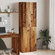 vidaXL Highboard Παλιό ξύλο 60x32x190 cm Κατασκευασμένο ξύλο