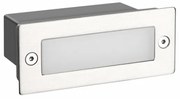 Απλίκα Φωτιστικό Τοίχου Χωνευτό LED 6000K PAS 110X44 PAS260NMP IP54 Aca-PAS260NMP-Ασημί PAS260NMP