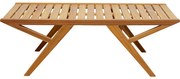 Τραπέζι Μέσης  Honolulu Μασίφ Ξύλο 120x60x40εκ. - Καφέ