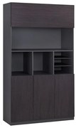 ΒΙΒΛΙΟΘΗΚΗ ΓΡΑΦΕΙΟΥ ΕΠΑΓΓΕΛΜΑΤΙΚΗ ROSEWOOD HM2088 120Χ40Χ200Υ εκ.