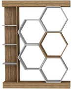 Βιβλιοθήκη Sueno 322RTC1112 140x29,6x177,4cm White-Walnut