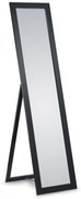 Καθρέπτης  Π40xΥ160xB3cm Vintage Ολόσωμος με Ορθοστάτη Κορνίζα Μαύρο MDF Mirors &amp; More Tina 1020102
