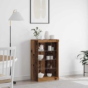 vidaXL Πλαϊνό γραφείο Παλαιό ξύλο 60.5 x 37 x 100 εκ