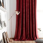 ΚΟΥΡΤΙΝΑ ΜΕ ΤΡΟΥΚΣ 140X280cm GOFIS HOME - WINTER RED VELVET 711/02