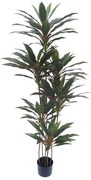 Τεχνητό Φυτό Σε Γλάστρα Δράκαινα 04-00-18819 150cm Green-Red Marhome Συνθετικό Υλικό