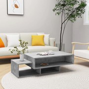 Τραπεζάκι Σαλονιού Γκρι Σκυροδέματος 105x55x32 εκ. Επεξ. Ξύλο 808526