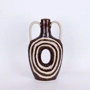 Βάζο Κεραμικό Καφέ-Μπεζ 21,8x7,5x39εκ. ESTHETI 752-20338
