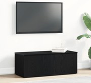 vidaXL Κάβα τηλεόρασης σε Μαύρη Δρυς 80x34x30 εκ από Επεξεργασμένο ξύλο