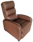 Πολυθρόνα Relax Alison 15.0031 68X76X104 Brown Τεχνόδερμα