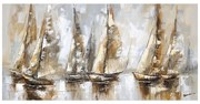 Πίνακας σε καμβά Yelkan Ι Inart με πλαίσιο 120x3.5x60εκ