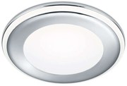 Σποτ Χωνευτό Aura 652410106 Φ14x3cm Led 1040Lm 10W 3000K Chrome Trio Lighting Στρόγγυλο