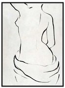 Κάδρο Σε Καμβά Figura 018115 60x90xH4,5cm White-Black Κάθετοι Ξύλο, Καμβάς