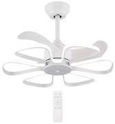 Ανεμιστήρας Οροφής Με LED Φως 96W Φ55x35cm Λευκός HLL-0173 POWERTECH HLL-0173