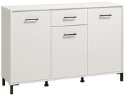 Κομότα - Μπουφές Vienne 3K1F Λευκό 138x40x90 εκ. 138x40x90 εκ.