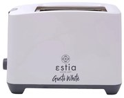 ESTIA ΦΡΥΓΑΝΙΕΡΑ GUSTO WHITE 2 ΘΕΣΕΩΝ ΜΕ 7 ΕΠΙΠΕΔΑ ΨΗΣΙΜΑΤΟΣ 750w ΛΕΥΚΗ