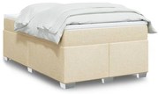 ΚΡΕΒΑΤΙ BOXSPRING ΜΕ ΣΤΡΩΜΑ ΚΡΕΜ 120X190 ΕΚ. ΥΦΑΣΜΑΤΙΝΟ 3285121