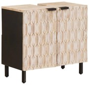 vidaXL Ντουλάπα Νιπτήρα Mπάνιου Μονόχρωμο Λευκό