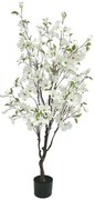 Τεχνητό Δέντρο Σε Γλάστρα Κρανιά 04-10115 135cm White Marhome Συνθετικό Υλικό