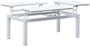 Τραπέζι Αλουμινίου Επεκτεινόμενο 122x67x 46/60 186503 White