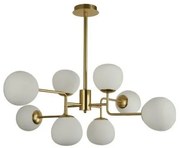 Κρεμαστό Φωτιστικό Οροφής Erich MOD221-PL-08 με γυάλινες σφαίρες Maytoni-MOD221-PL-08-G-Ορείχαλκος MOD221-PL-08-G