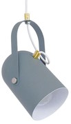 Φωτιστικό Οροφής Hazel 00925 1xΕ27 Φ12x27cm Grey Matt GloboStar