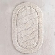 Πατάκι Μπάνιου Oval Ecru Ρυθμός 50 X 80 100% Βαμβάκι