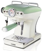 Μηχανή εσπρέσο Ariete VINTAGE 1389/14, 850W, 15 bar, 0.9 l, αλεσμένη και ESE, Maxi-Cappuccino, Πράσινο