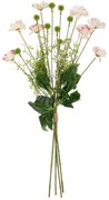 Τεχνητό Μπουκέτο Canaion Flower 21327 60cm Pink GloboStar Ύφασμα