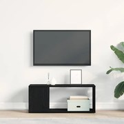 vidaXL Κέντρο ψυχαγωγίας Μαύρο 80 x 24 x 32 cm Επεξεργασμένο ξύλο