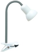 Φωτιστικό Γραφείου Με Κλιπ 780SGN4781 Φ9x35cm 1xE14 40W Grey-White Opviq