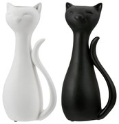 Βάζο "Cat" Κεραμικό Μαύρο Λευκό PU 2 Pcs. Assorted 15.5x12X34cm