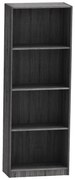 Βιβλιοθήκη Presley pakoworld grey-wenge 60x30x167εκ 248-000009