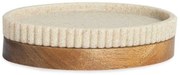 Σαπουνοθήκη LBTAH-BA22101 14x9,5x3cm Beige-Natural Andrea House Polyresin,Ξύλο
