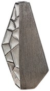 Βάζο Κεραμικό Ασημί χρώμα 21X8X36Cm 21X8X36Cm