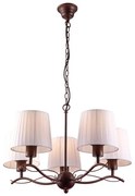 Φωτιστικό Οροφής 77-2228 H9423-5 Hana Brown Rusty Homelighting Μέταλλο,Γυαλί