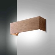 Φωτιστικό Τοίχου - Απλίκα Led Badia 3383-21-215 Oak Fabas Luce Μέταλλο,Ξύλο