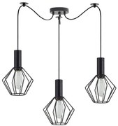 Φωτιστικό Οροφής Adept Tube 77-8528 65x65x300cm 3xE27 60W Black Homelighting