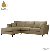 BOEL ΚΑΝΑΠΕΣ ΓΩΝΙΑ ΑΡΙΣΤΕΡΗ BEIGE 280x170xH92cm