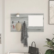 vidaXL Τοίχου Κρεμάστρα Γκρι Sonoma 90 x 10 x 50 εκ Επεξεργασμένο ξύλο