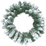 Χριστουγεννιάτικο Στεφάνι Χιονισμένο 45cm 50215 - 163045