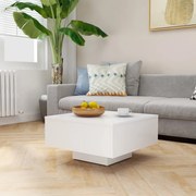 Τραπεζάκι Σαλονιού Λευκό 60 x 60 x 31,5 εκ. από Επεξ. Ξύλο 806885