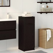 vidaXL ντουλάπι μπάνιου  μαύρη δρυς 32x34x90 cm επεξεργασμένο ξύλο