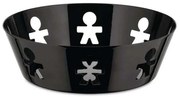 Ψωμιέρα - Φρουτιέρα Girotondo AKK03 B Φ18x5,4cm Μεταλλική Black Alessi Μέταλλο