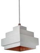 Ceiling Light S Line Κρεμαστό Lustre Σφυρήλατο Τετράγωνο Λευκό SS113-0091