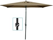 WOODWELL ΟΜΠΡΕΛΑ Σκελετός Αλουμινίου Βαφή Ανθρακί, Ύφασμα Μπεζ 180x270cm (σωλ.Φ 38mm) Ε921