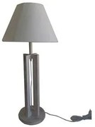 Πορτατίφ Ξύλινο H75cm Υφασμάτινο Αμπαζούρ Etoile CM-121
