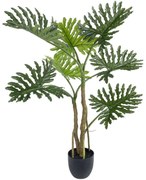 Τεχνητό Φυτό Philodendron 20683 Φ86x90cm Green-Brown GloboStar Polyethylene,Fabric