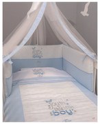 Βρεφικό Σετ Κούνιας 3τμχ Des.303 My Little Blue Joy Baby Oliver 100% Cotton
