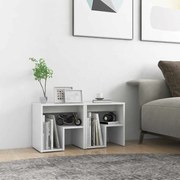 vidaXL Κομοδίνα 2 τεμ. Λευκά 40 x 30 x 40 εκ. από Επεξ. Ξύλο