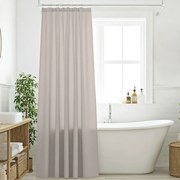 Κουρτίνα Μπάνιου (240x180) Με Κρίκους Das Home Bath 0808 Taupe